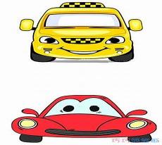 幼儿画车