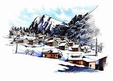 马克笔古建筑